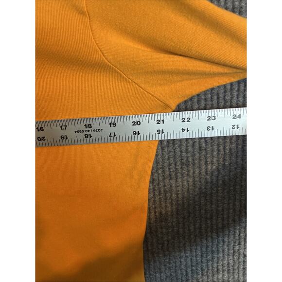 Vintage For The Glory Womens Knit Top XL Orange University Of Tennessee V Neck - Picture 6 of 7